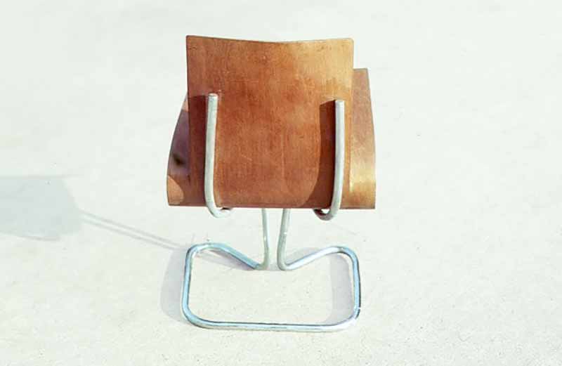 David Rowland 1949 molded veneer chair back