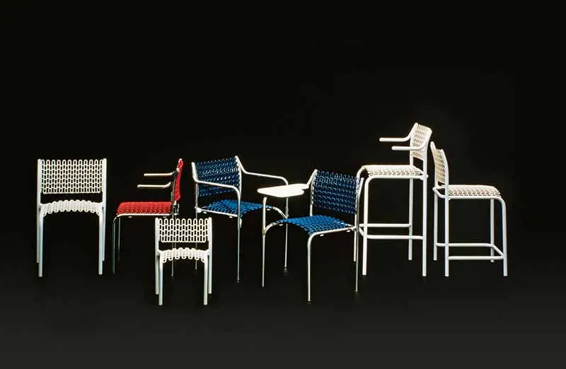 David Rowland 1979 Softec Chair colors black