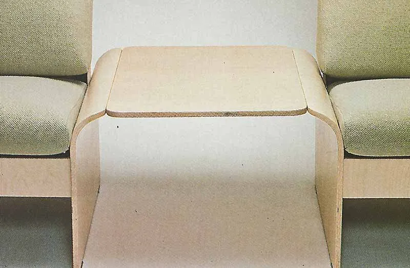 David Rowland 1982 Modulus Seating closeup